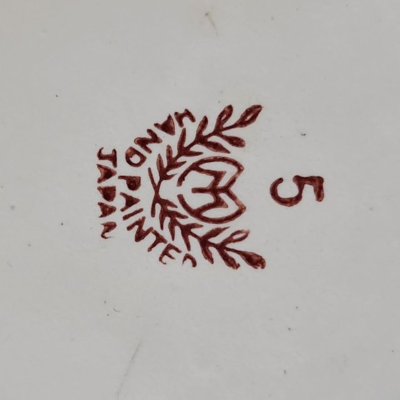 Antique Japanese Porcelain Serving Dish in Original Hand Painted Wooden Box - Picture 5 of 10